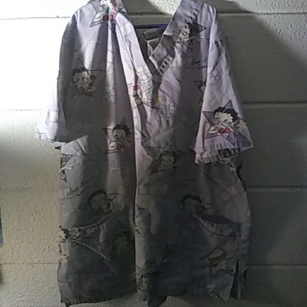 Betty boop scrub top